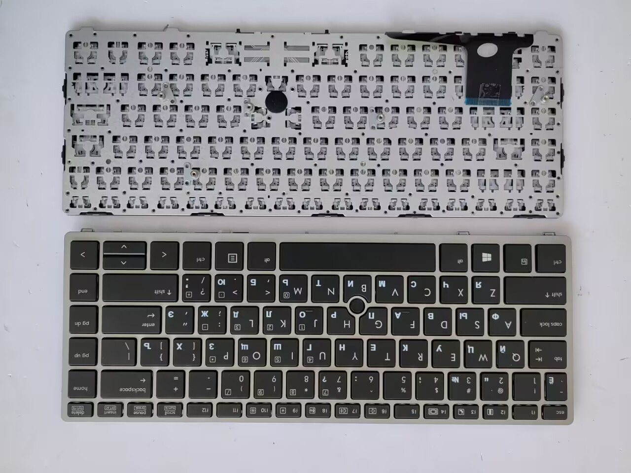 Picture of New Replacement Laptop Keyboard For HP 9470M/9480M SILVER FRAME BLACK (OEM) RU Layout